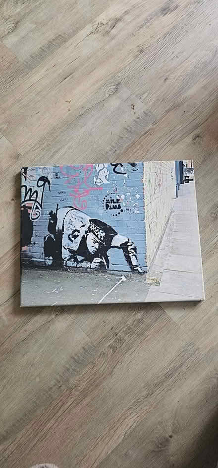 Photo of free Banksy print canvas (Kingswood BS15) #1