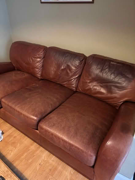 Photo of free Leather sofa (Hebden Bridge HX7) #1