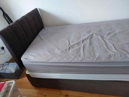 Photo of free Single bed as new brown cord (Beachside, Courtown,) #1