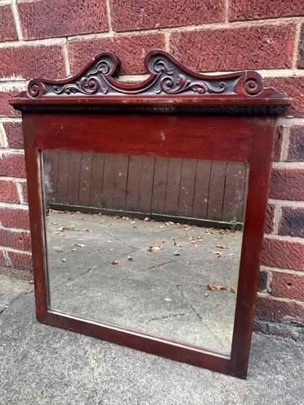 Photo of free Large wooden framed mirror (Acklam road .,Acklam TS57HA) #1