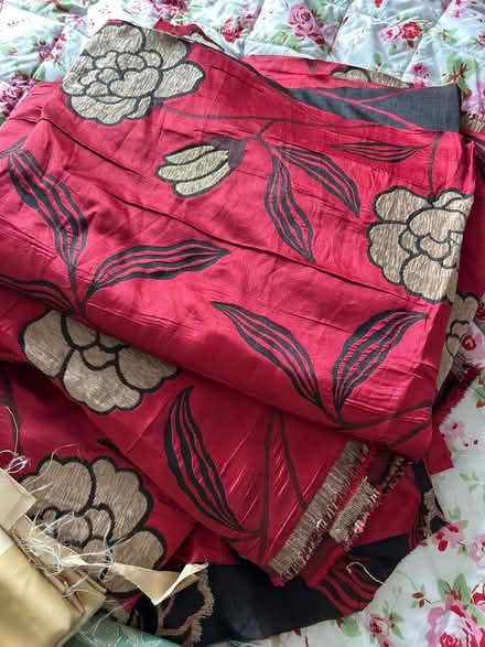Photo of free Large mixed fabric curtain weight (Liphook) #3
