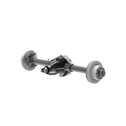 Photo of Heavy duty axle with wheel attached (Chester CH2) #1
