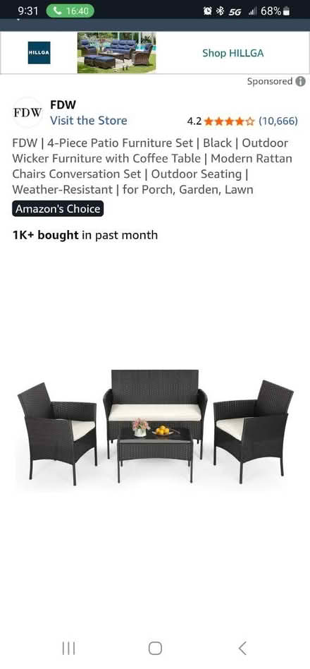 Photo of Patio Sofa or Loveseat (Severn) #1