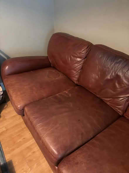 Photo of free Leather sofa (Hebden Bridge HX7) #3