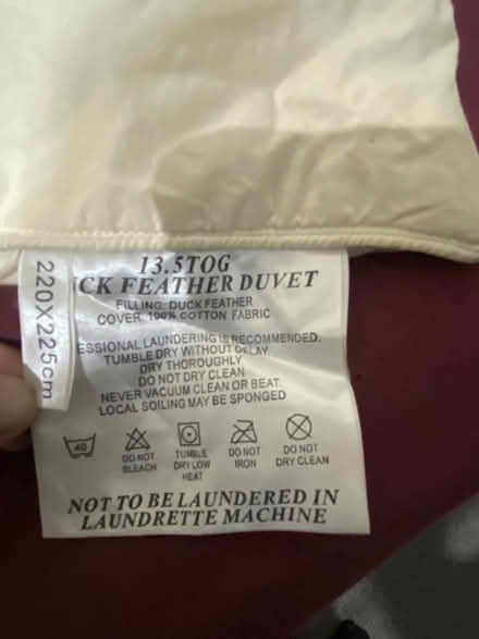 Photo of free King size duvet duck feathers (Barking IG11) #2