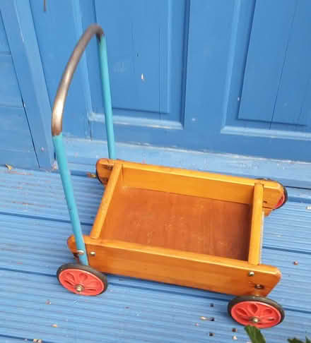 Photo of free wooden baby walker/trolley (Great Moor SK7) #1