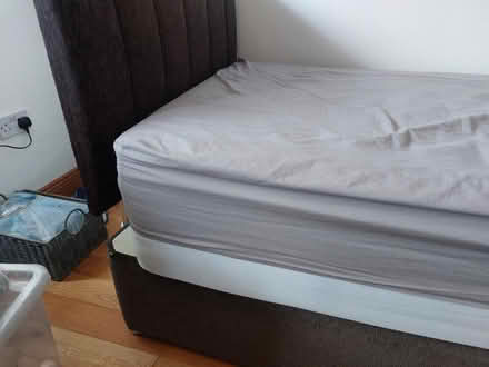 Photo of free Single bed as new brown cord (Beachside, Courtown,) #2