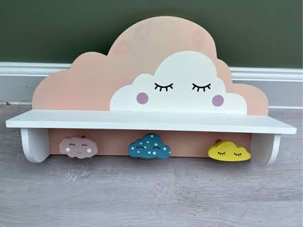 Photo of free Kids bedroom shelf with hooks. (Waterlooville PO8) #1