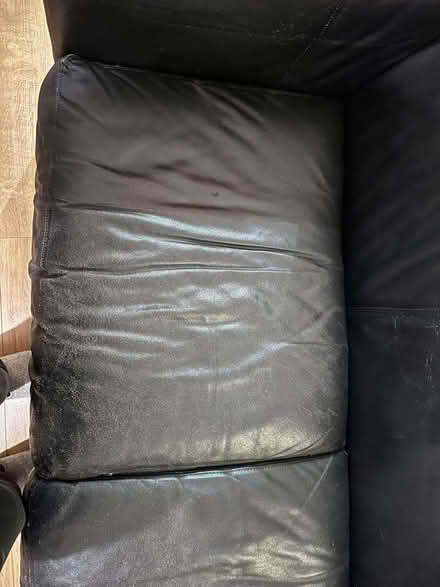 Photo of free black leather sofas (Erdington B23) #2
