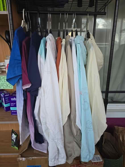 Photo of free XL Tees & XXL Windbreakers w/ Hoods (West 7th) #1