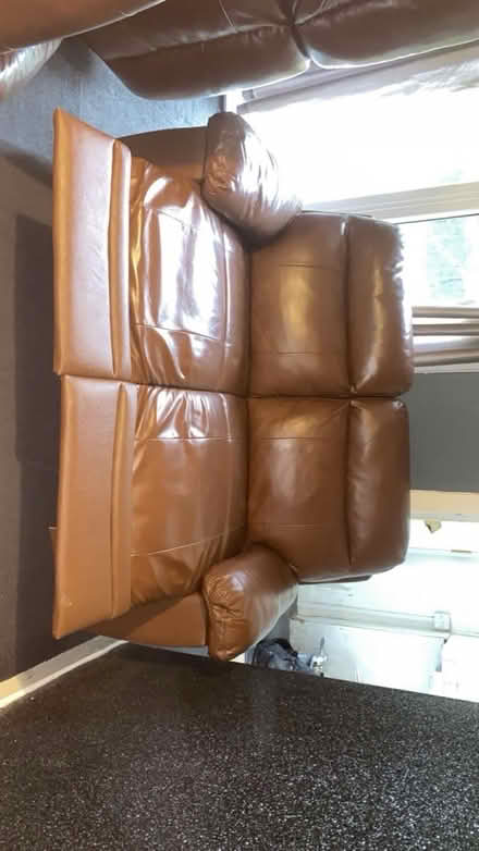 Photo of free leather couches (Castlemilk, G45) #2