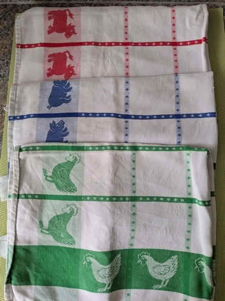 Photo of free Three Farmyard Tea Towels (Beulah Hill SE19) #1