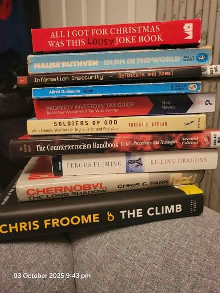 Photo of free Books, terrorism & Islam mostly (ST7 4L, Mow Cop) #1