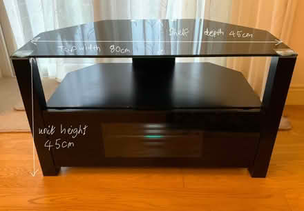 Photo of free Black Glass TV stand (Kirkby Lonsdale LA6) #3
