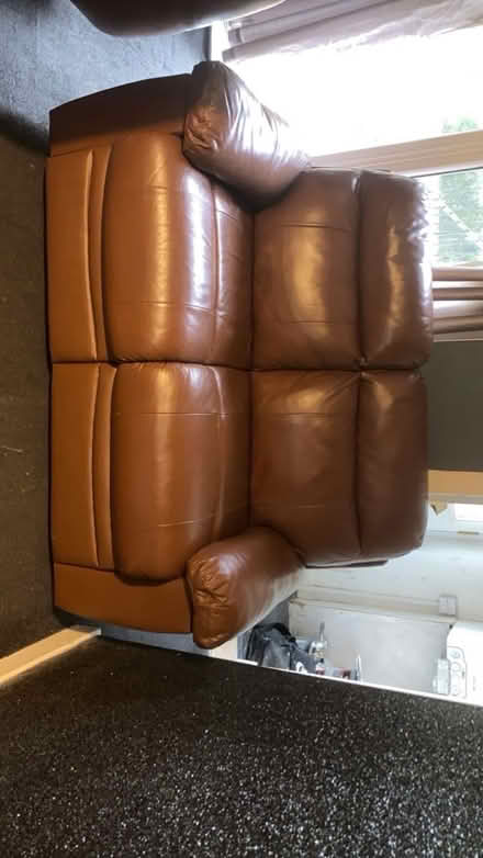Photo of free leather couches (Castlemilk, G45) #1