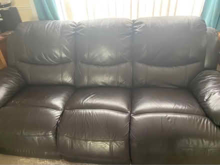 Photo of free leather sofa (Peachcroft OX14) #1