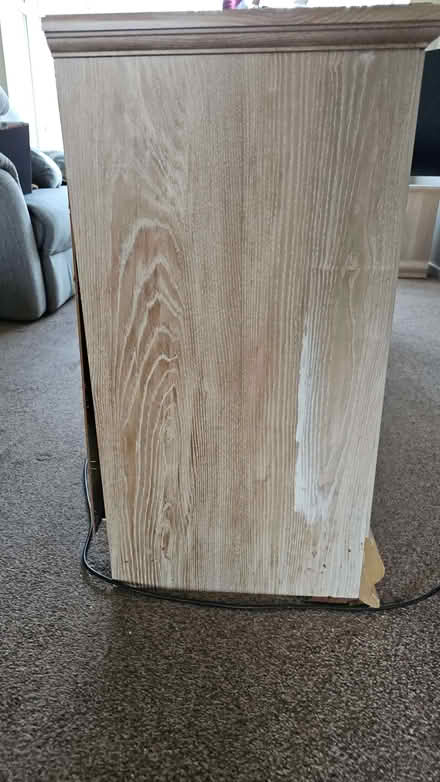 Photo of free Matching Limed Oak Sideboard, Table & 6 Chairs & TV Cabinet (Chickenley WF12) #3