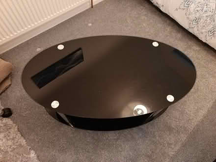 Photo of free black glass coffee table (Lancing BN15) #1
