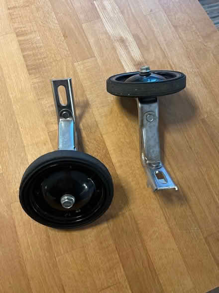 Photo of free Kids starter bike stabiliser wheels (Woodley RG6) #1