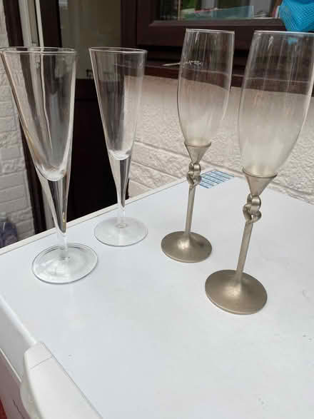 Photo of free 2 Goblets & 2 Champagne Flutes (Horton Heath SO50) #1