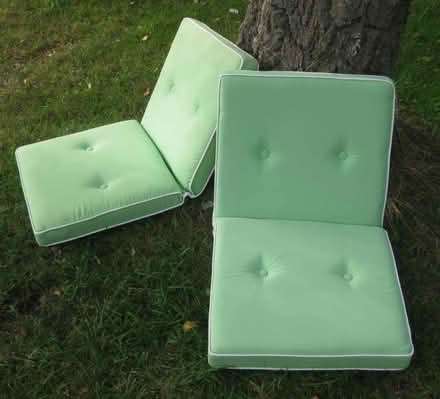 Photo of free Pair of green folding cushions (Halesworth IP19) #2