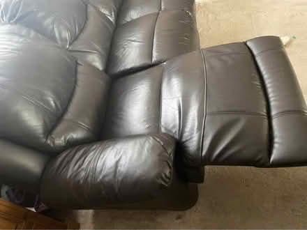 Photo of free leather sofa (Peachcroft OX14) #2