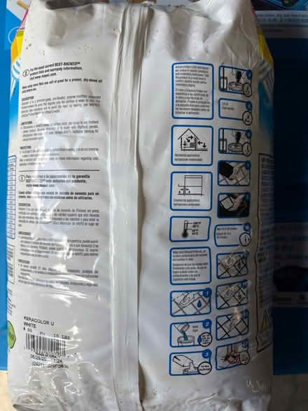 Photo of free Unopened bag of white sanded grout (Miraloma Park) #2