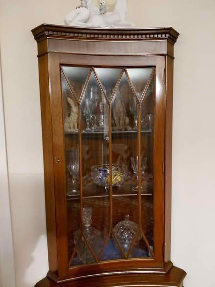 Photo of free Lovely corner display cabinet solid (Workington CA143SJ) #2