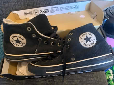 Photo of free Black converse size 6 (Withington Hereford) #1