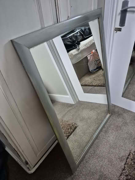Photo of free Large painted silver frame mirror (Penrith CA11) #1
