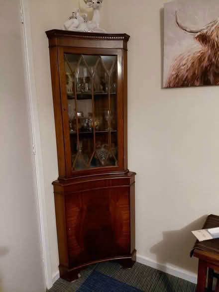 Photo of free Lovely corner display cabinet solid (Workington CA143SJ) #3
