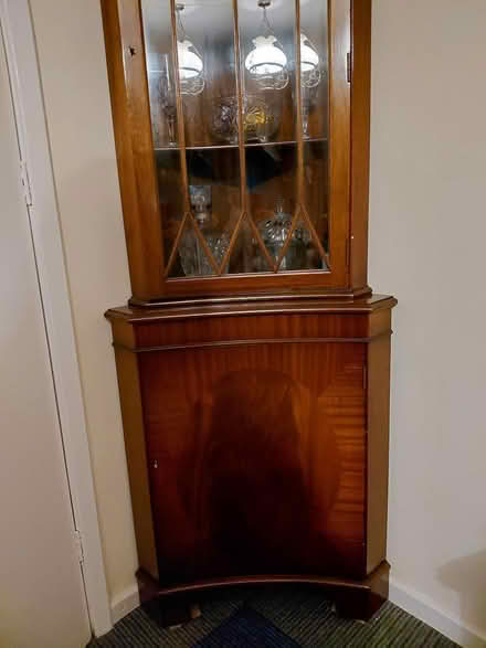 Photo of free Lovely corner display cabinet solid (Workington CA143SJ) #1