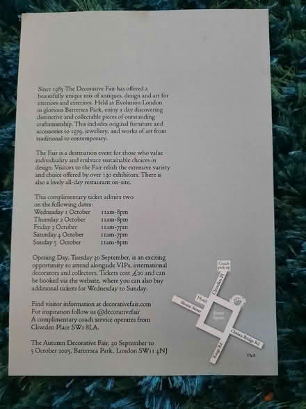 Photo of free The decorative fair free ticket (Morden SM4) #2