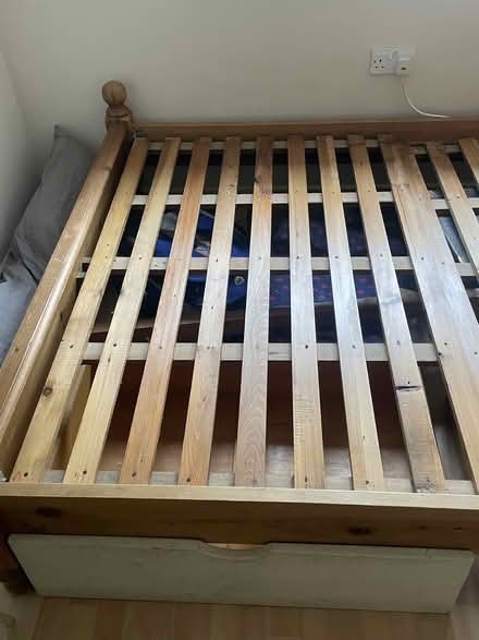 Photo of free Wooden king size bed frame (Pilton, BA4) #2