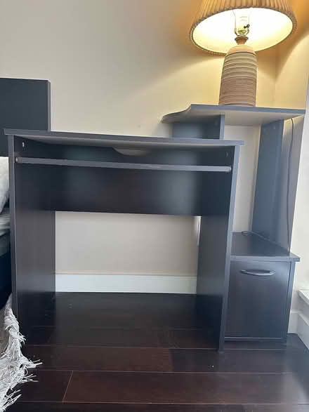 Photo of free Dark brown wooden desk (V6z) #3
