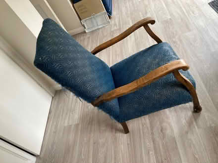Photo of free 1930s chair. Very comfy but would be great upcycle project (Gainford DL2) #2