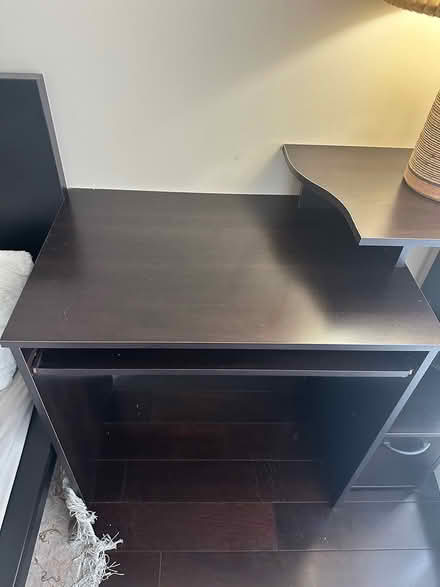 Photo of free Dark brown wooden desk (V6z) #2