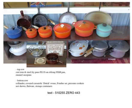 Photo of free Cookware - one (1) lot (95476) #1