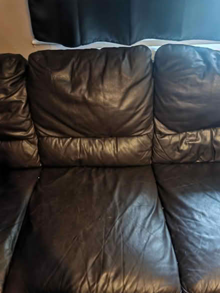 Photo of free Large faux leather sofa (Nottingham NG16) #3