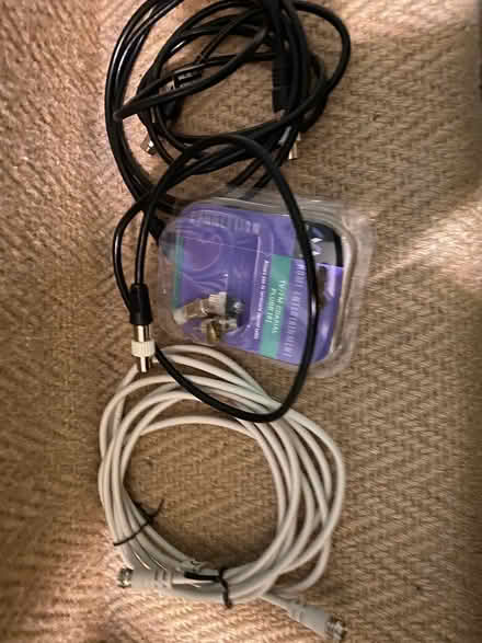 Photo of free Tv aerial cables connectors (BN1) #1
