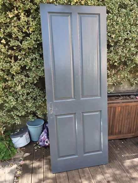 Photo of free 4 panel wood door (Bear Flat, Bath BA24) #1