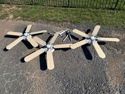 Photo of free 3 Ceiling fans w/ extension poles (Gettysburg area) #1