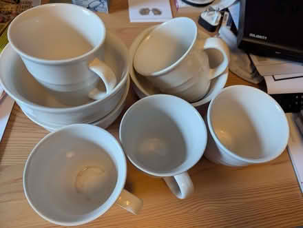 Photo of free Set of 3 white bowls and 5 white mugs (Abraham Heights LA1) #1