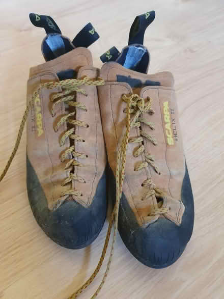 Photo of free Scarpa Helix climbing shoes size 8 (Adel LS16) #1