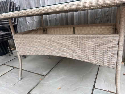 Photo of free Large garden table with glass top (Kidderminster DY11) #3