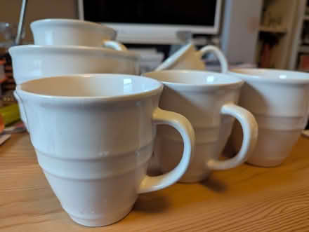 Photo of free Set of 3 white bowls and 5 white mugs (Abraham Heights LA1) #3