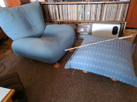 Photo of free Designer Lounge Chair & footstool (SS9 West Leigh-on-Sea) #1