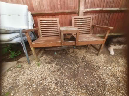 Photo of free 2 seat bench with mini table (Shoreham by sea BN43) #2