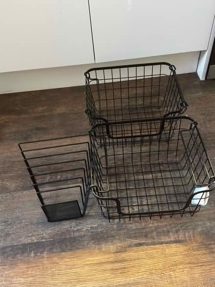 Photo of free Metal Storage Baskets (Bangor-on-Dee LL13) #1