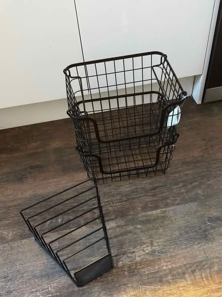 Photo of free Metal Storage Baskets (Bangor-on-Dee LL13) #3